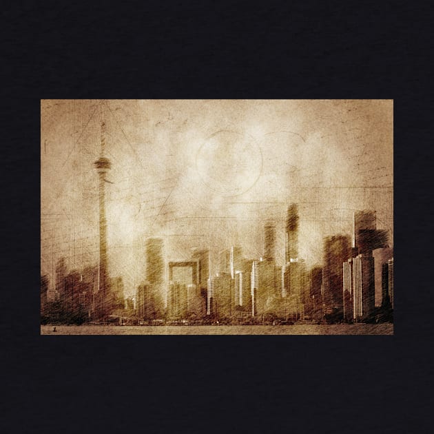 Vintage skyline of Toronto by AlexMir